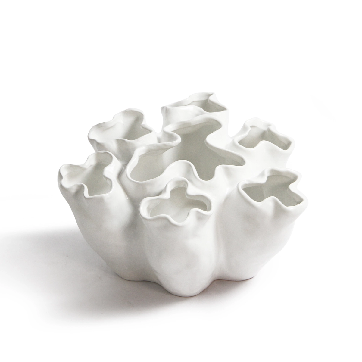 Fleur Cluster Vase, Large White