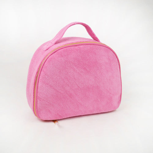French Terry Train Case Pink