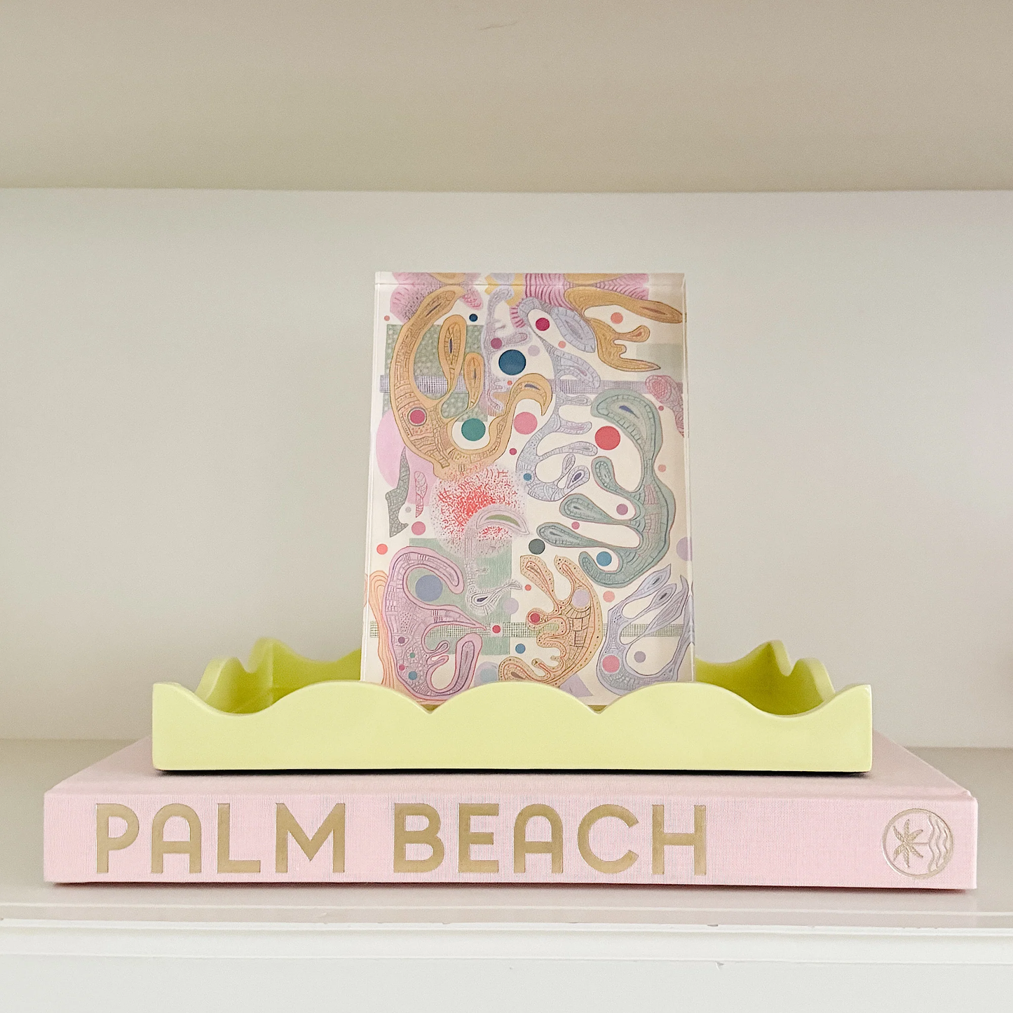 Serendipity Book Topper Laquer Tray