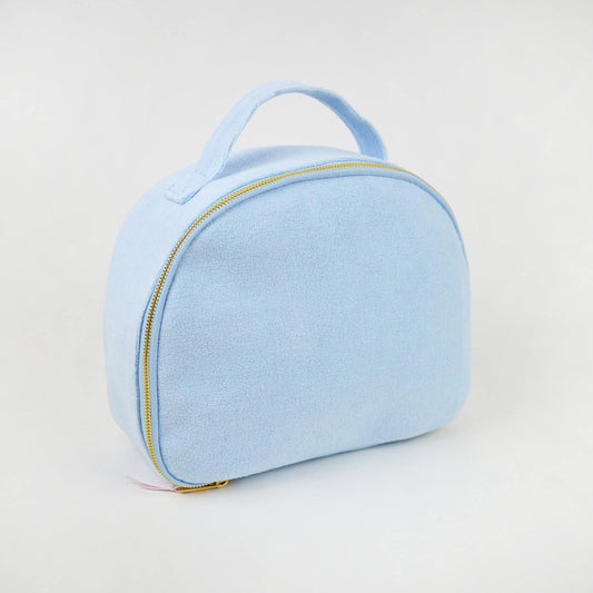 French Terry Train Case - Blue