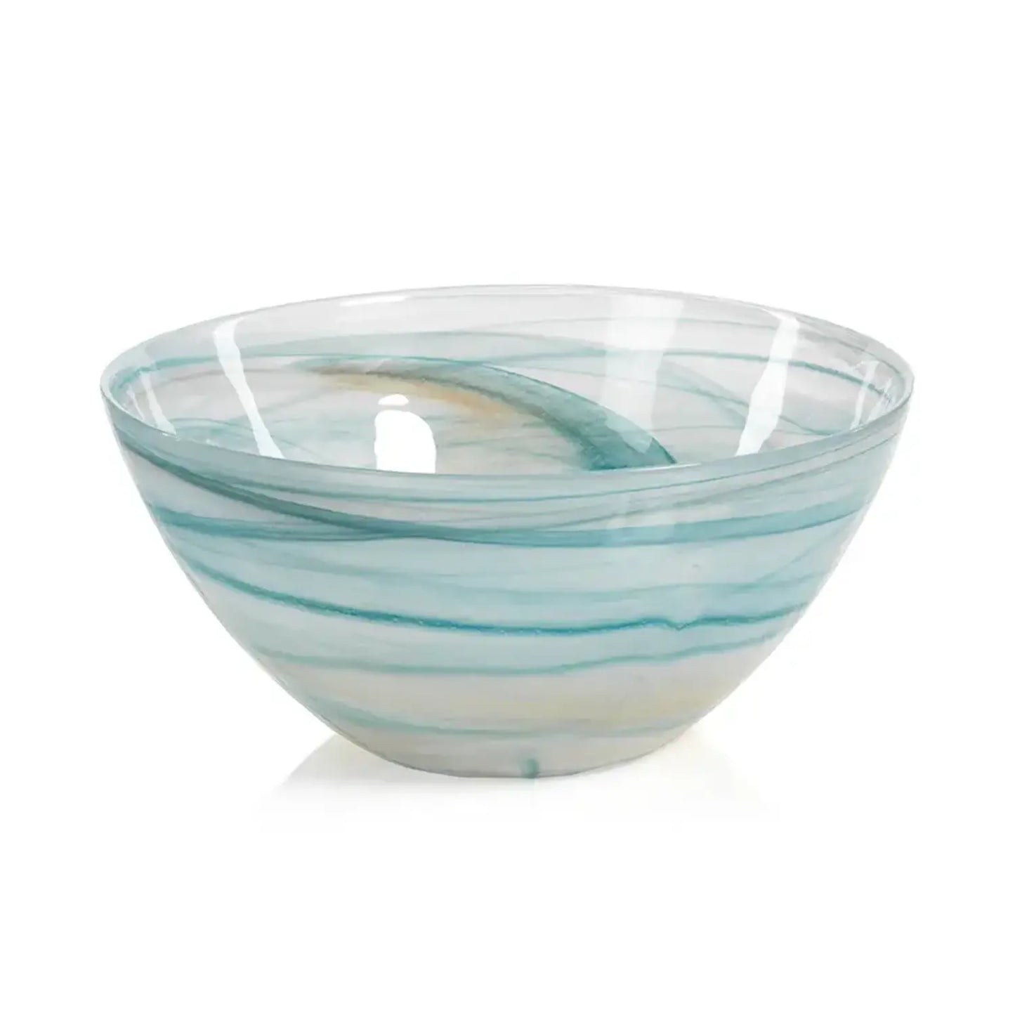 Lagoon Alabaster Glass Bowl - Large