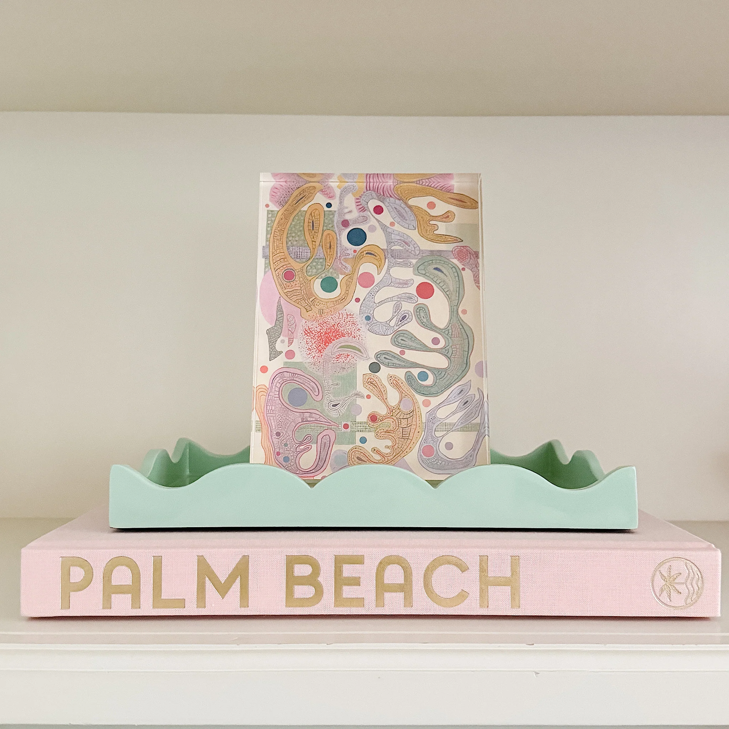 Serendipity Book Topper Laquer Tray