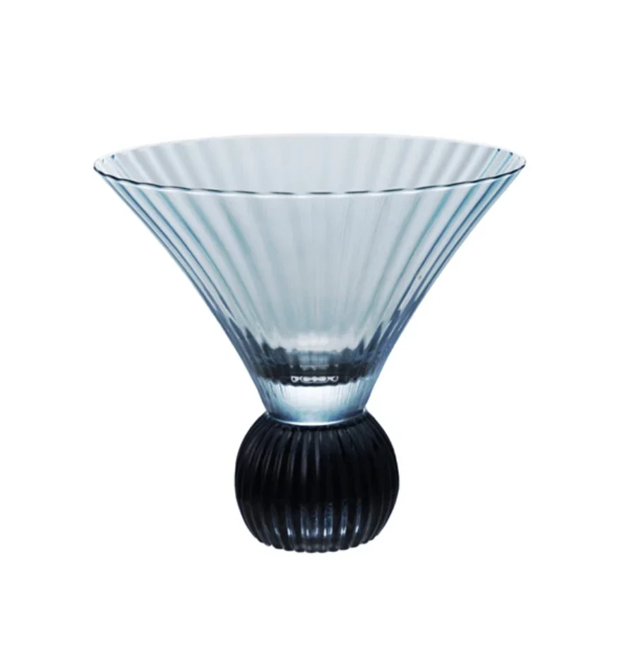 Blue Footed Martini Glass