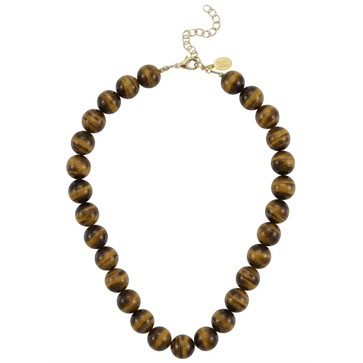 14mm Tiger's Eye Necklace