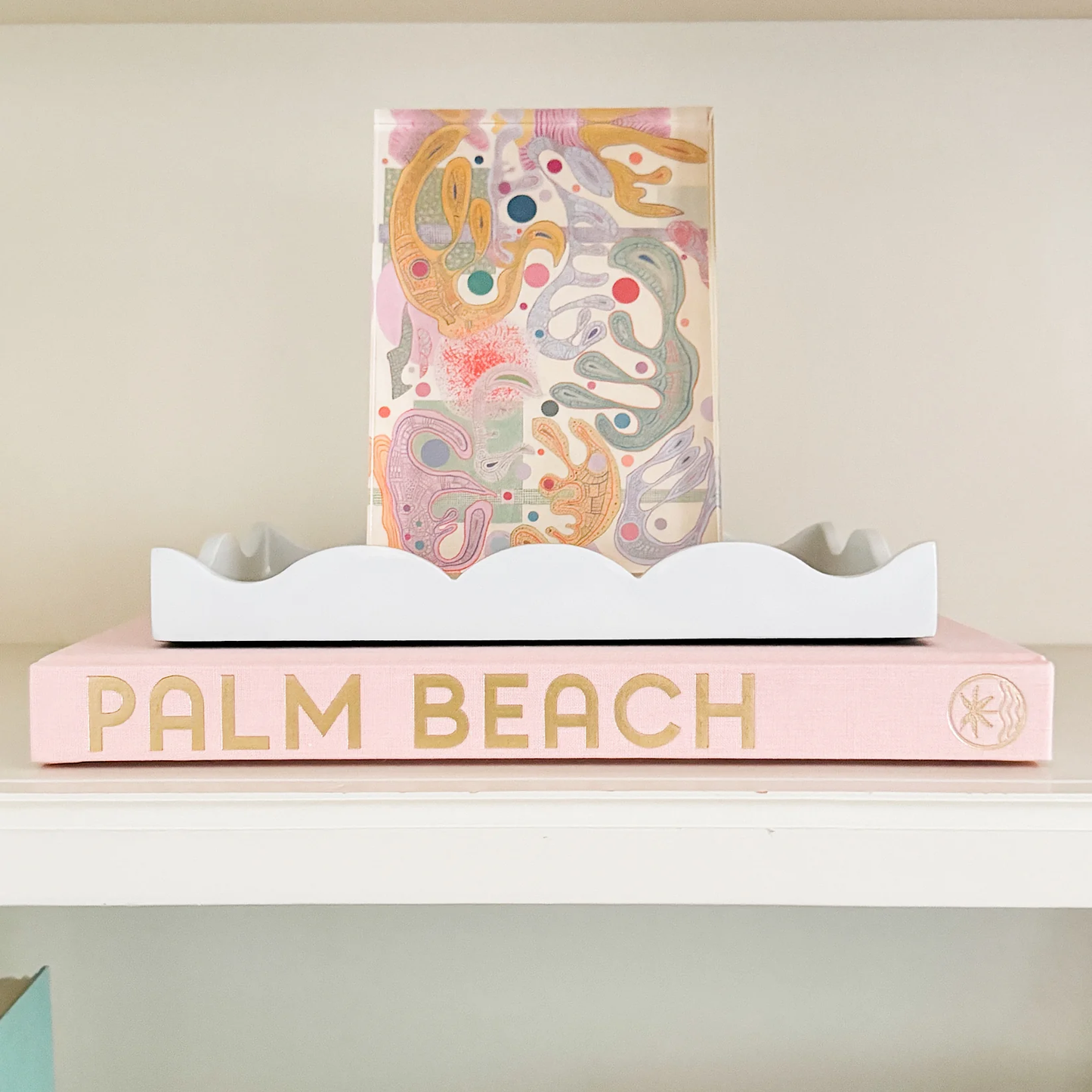 Serendipity Book Topper Laquer Tray