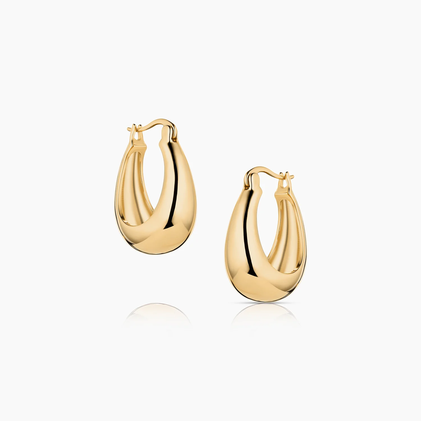 Petite Lumi Hoop Earrings 14KGP