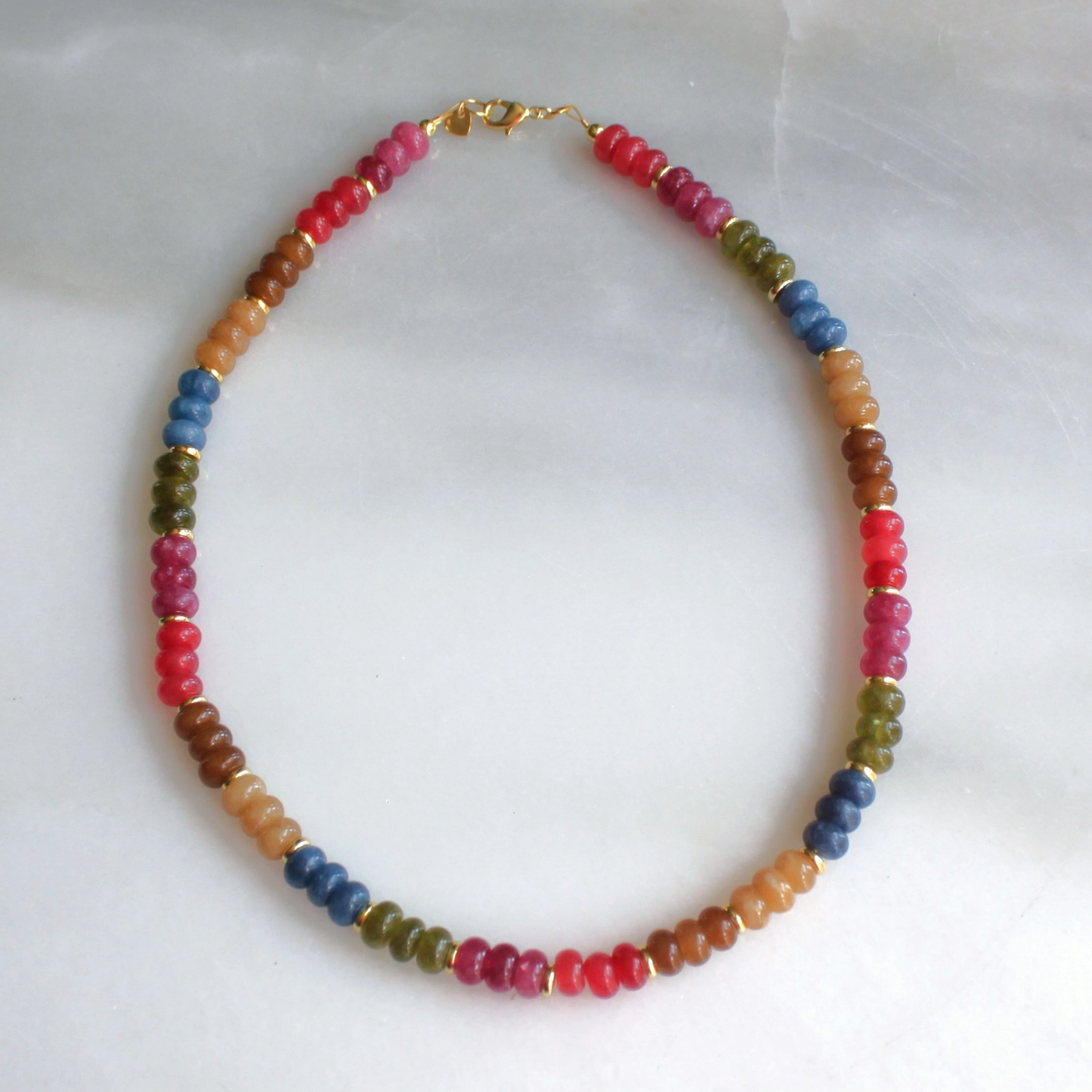 Sunlit Canyon Beaded Necklace 16"