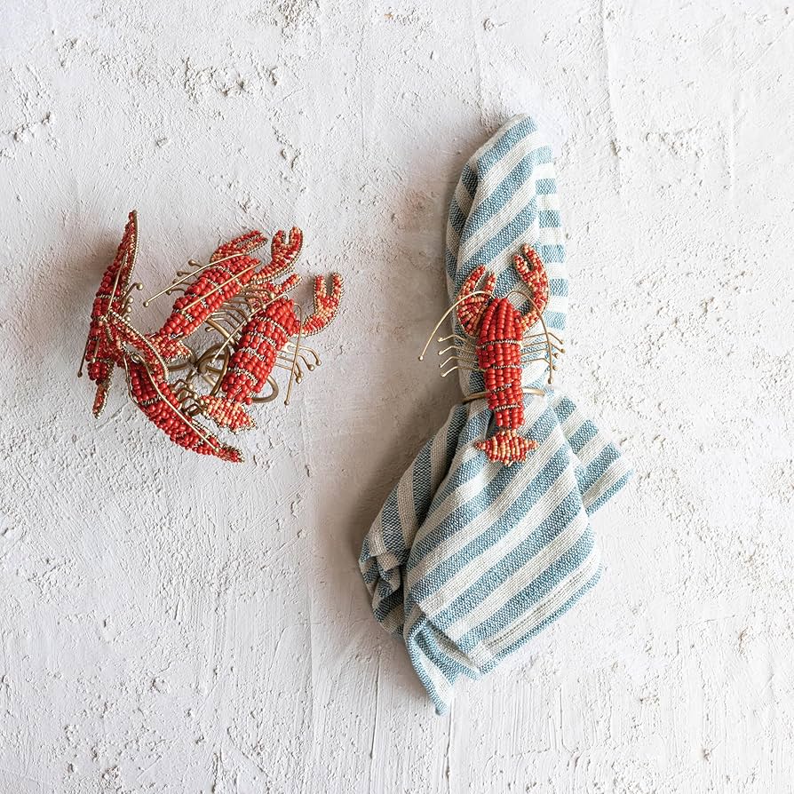 Lobster Napkin Rings S/4