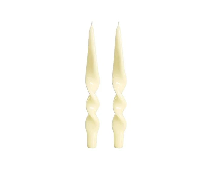 Twist Taper Candles, Set of 2