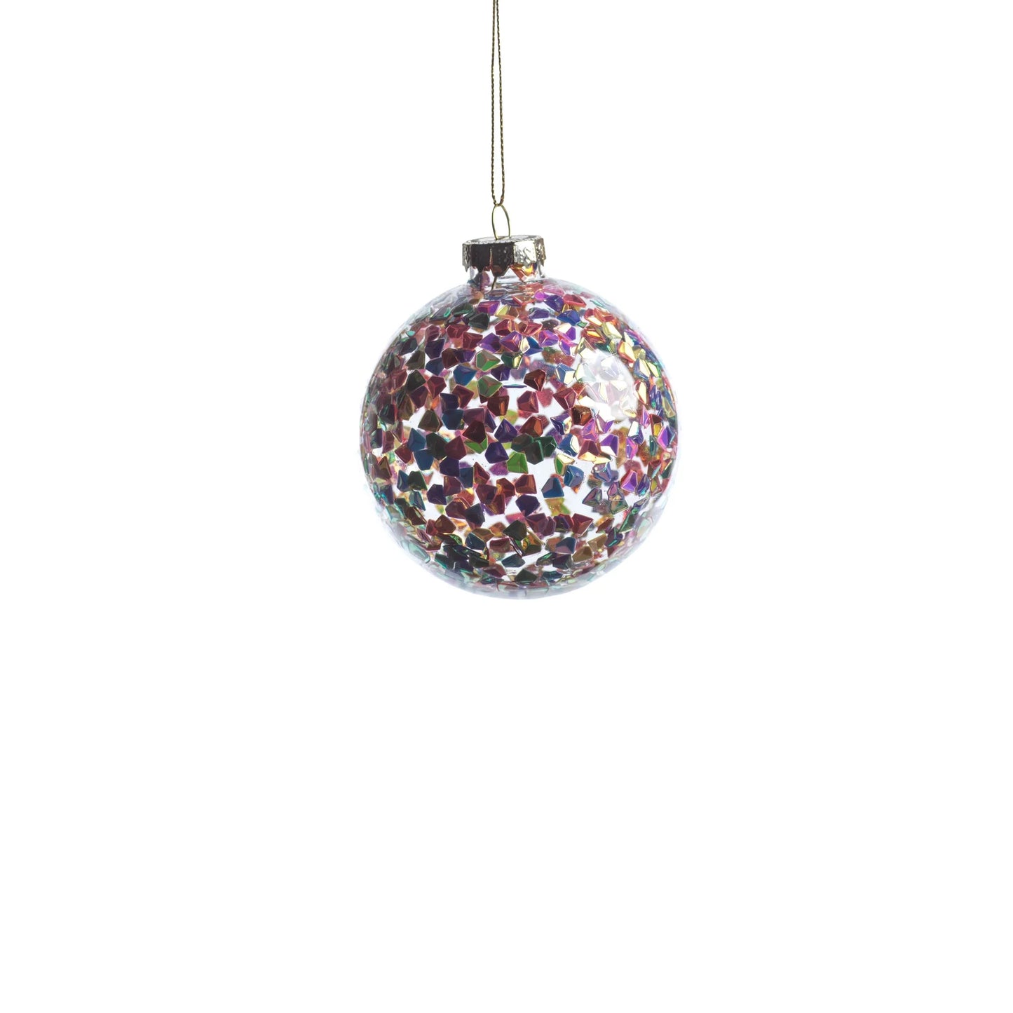 Multicolor Sequin Ornament 3"