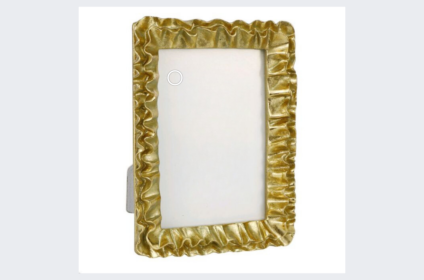 4X6 Gold Ruffles Frame