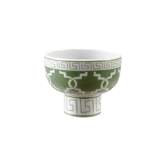 Footed Bowl w/ Geometric Pattern