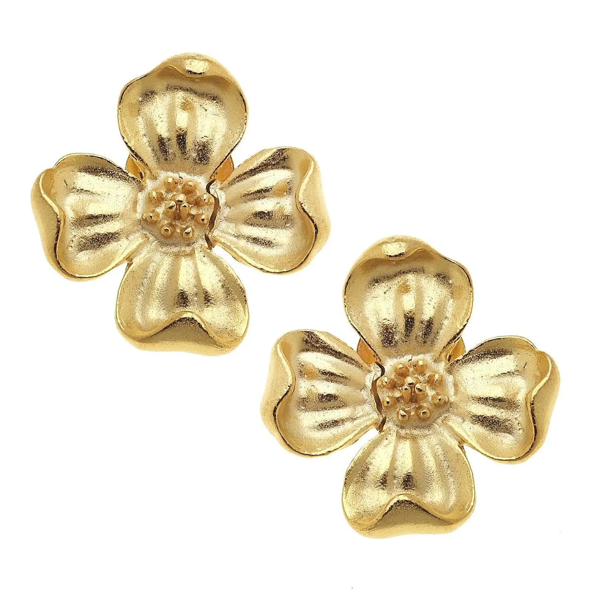 Dogwood Gold Studs