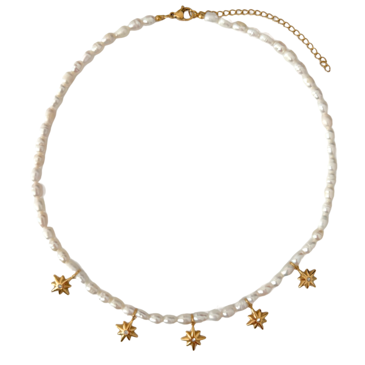 Jett North Star Pearl Choker Necklace