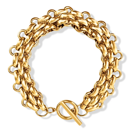 Rosalinda Chunky Chain Toggle Bracelet GOLD