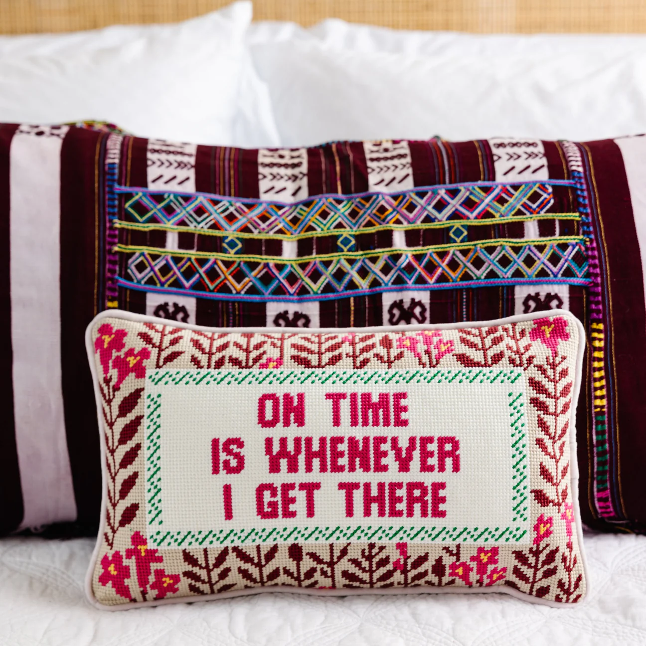 Needlepoint Pillow 9x15 -