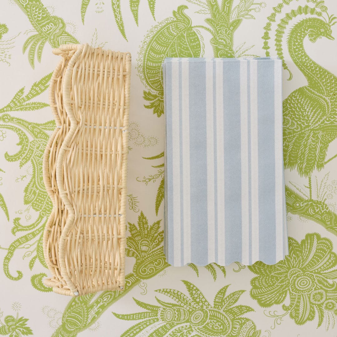 Rattan Guest Towel Tray
