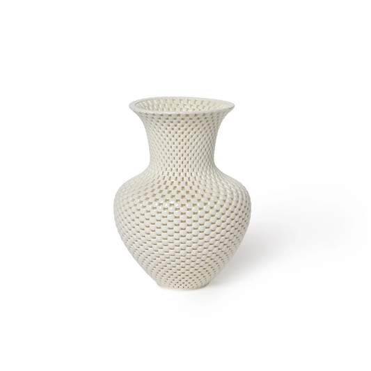 Filigree Vase, Small White