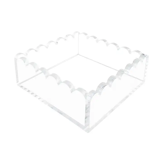 Cocktail Napkin Holder, Scalloped