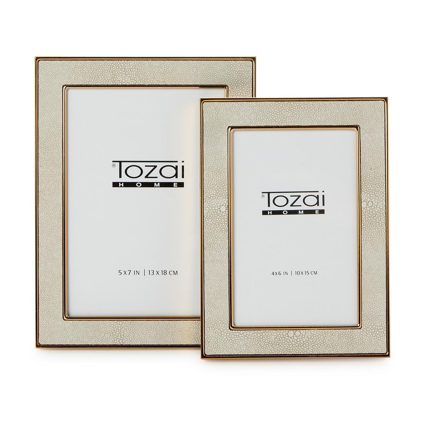 Ivory Shagreen Frame 4x6