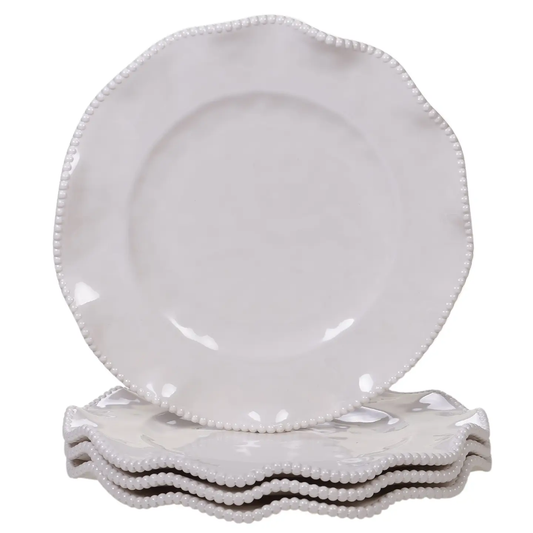 Perlette Melamine Dinner Plate 11" - Cream
