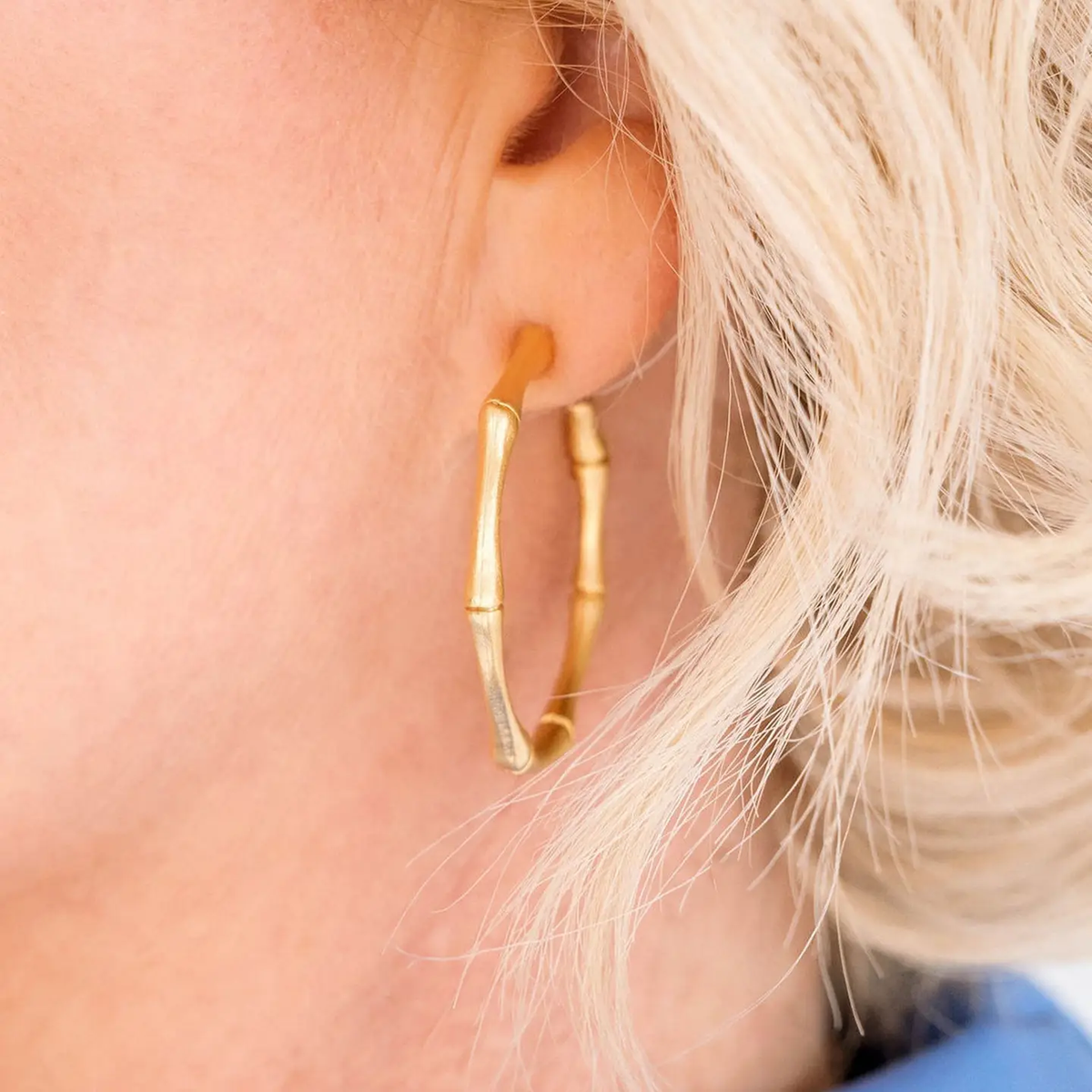 Bamboo Hoops, Gold