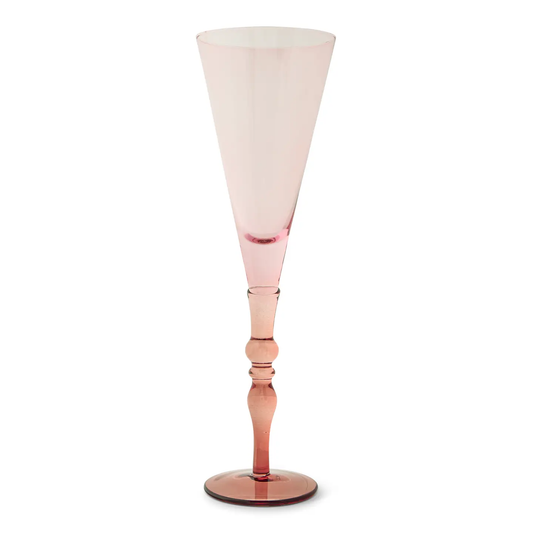 10oz Vienna Flute S/2 Pink & Rust
