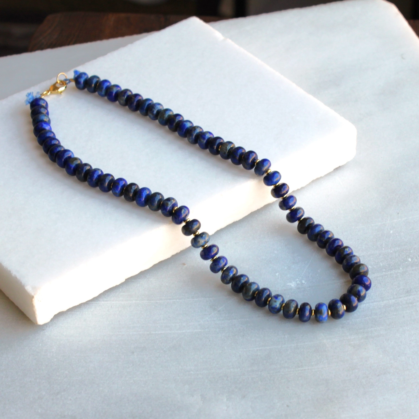 Midnight Skies Lapis Necklace 16"