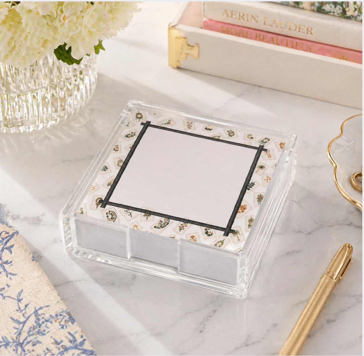 Notepad in Acrylic Holder