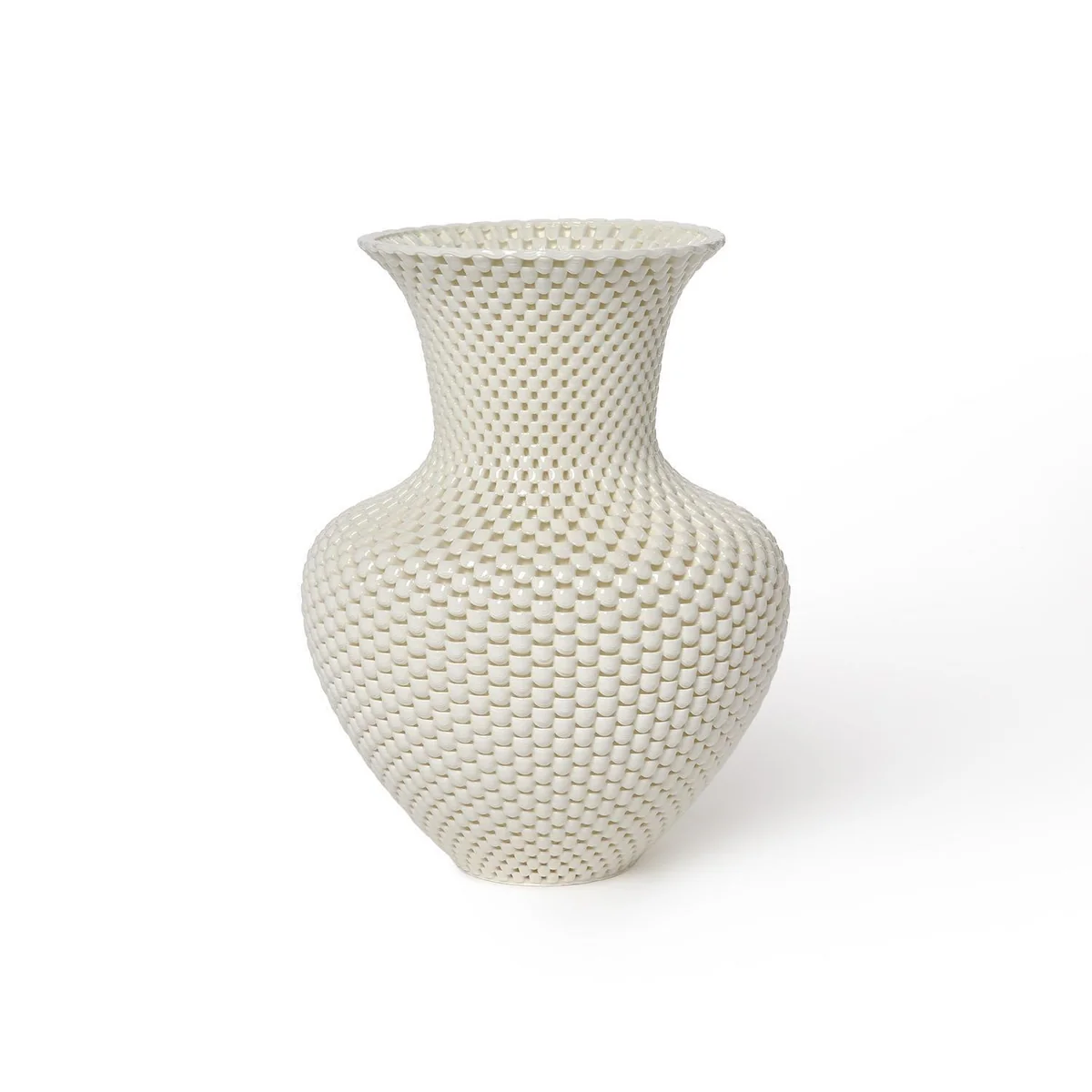Filigree Vase, Large White