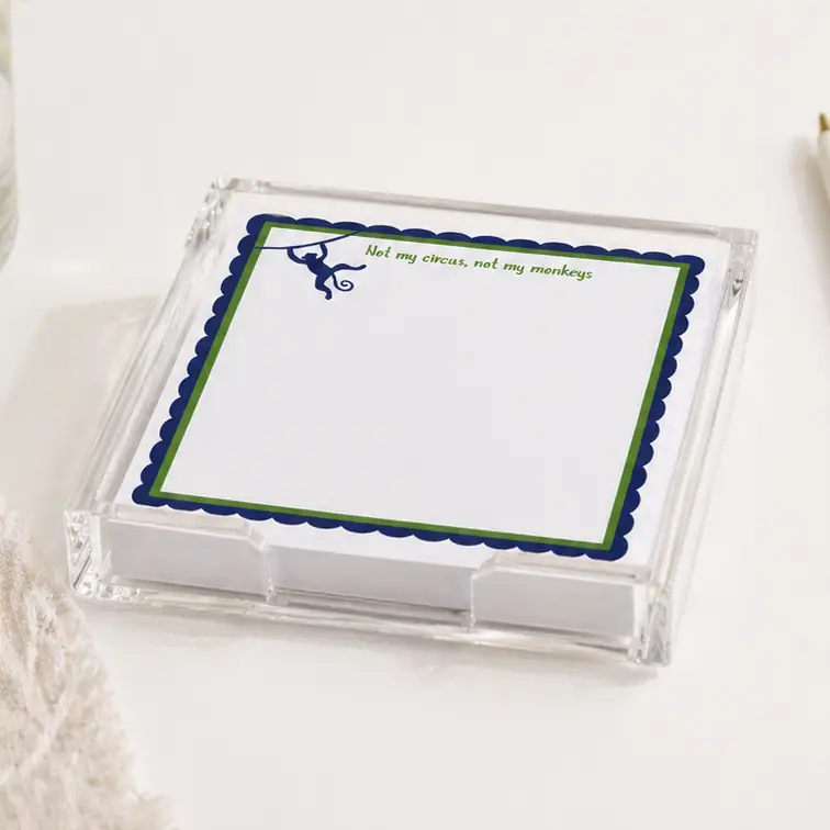 Notepad in Acrylic Holder