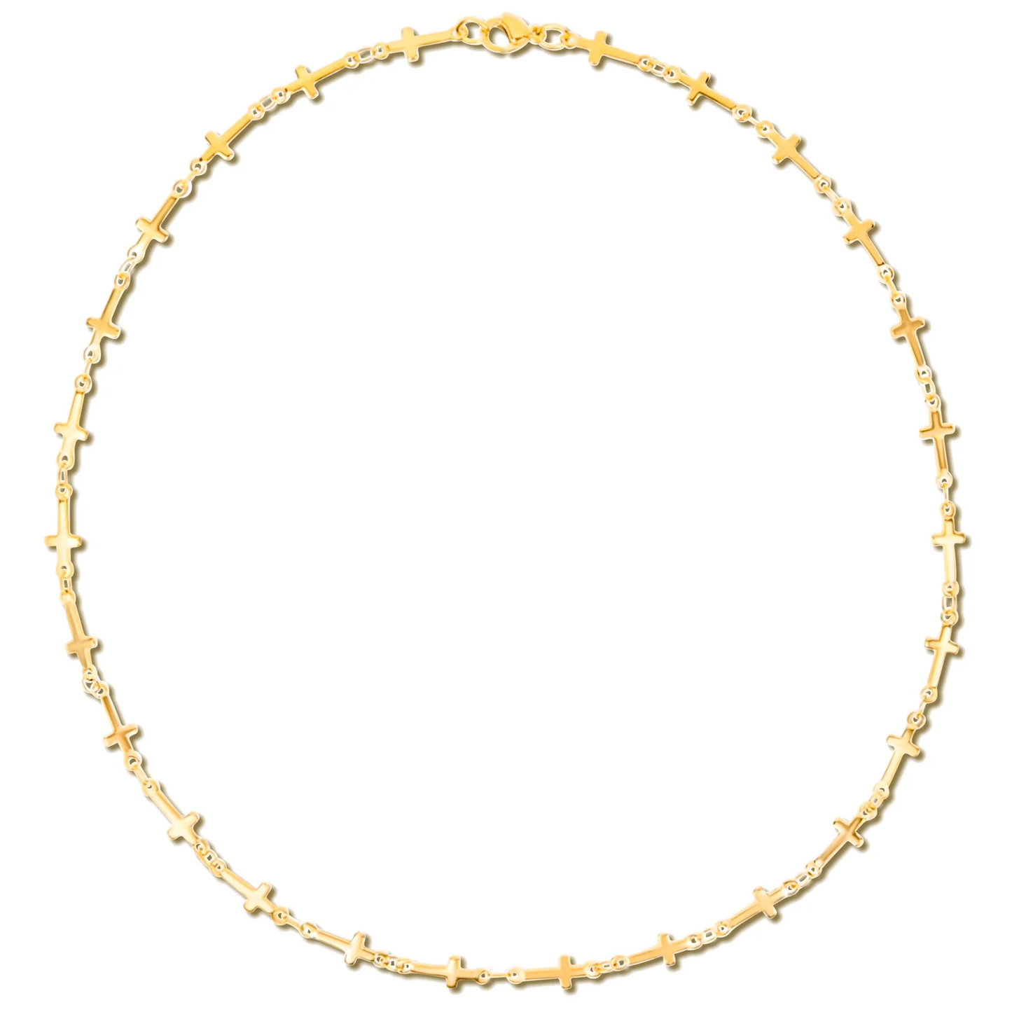 Kennedy Cross Chain Necklace GOLD