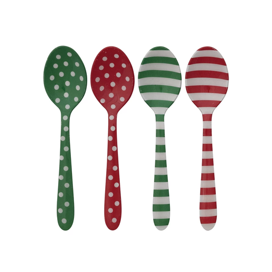 Spoons with Christmas Patterns