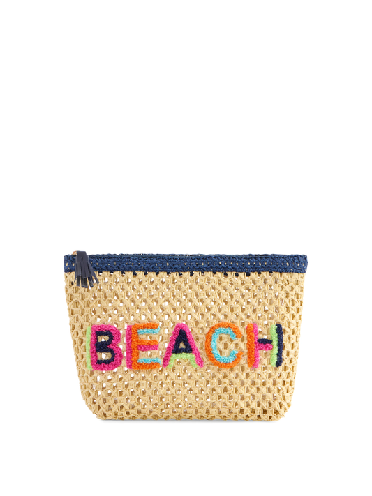 Straw Zip Pouch