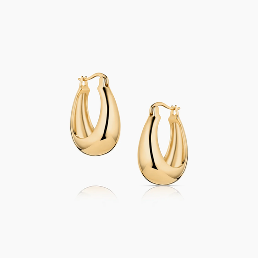 Petite Lumi Hoop Earrings 14KGP
