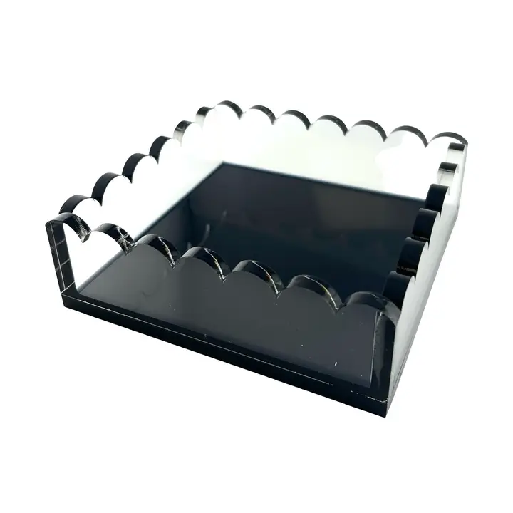 Cocktail Napkin Holder, Scalloped