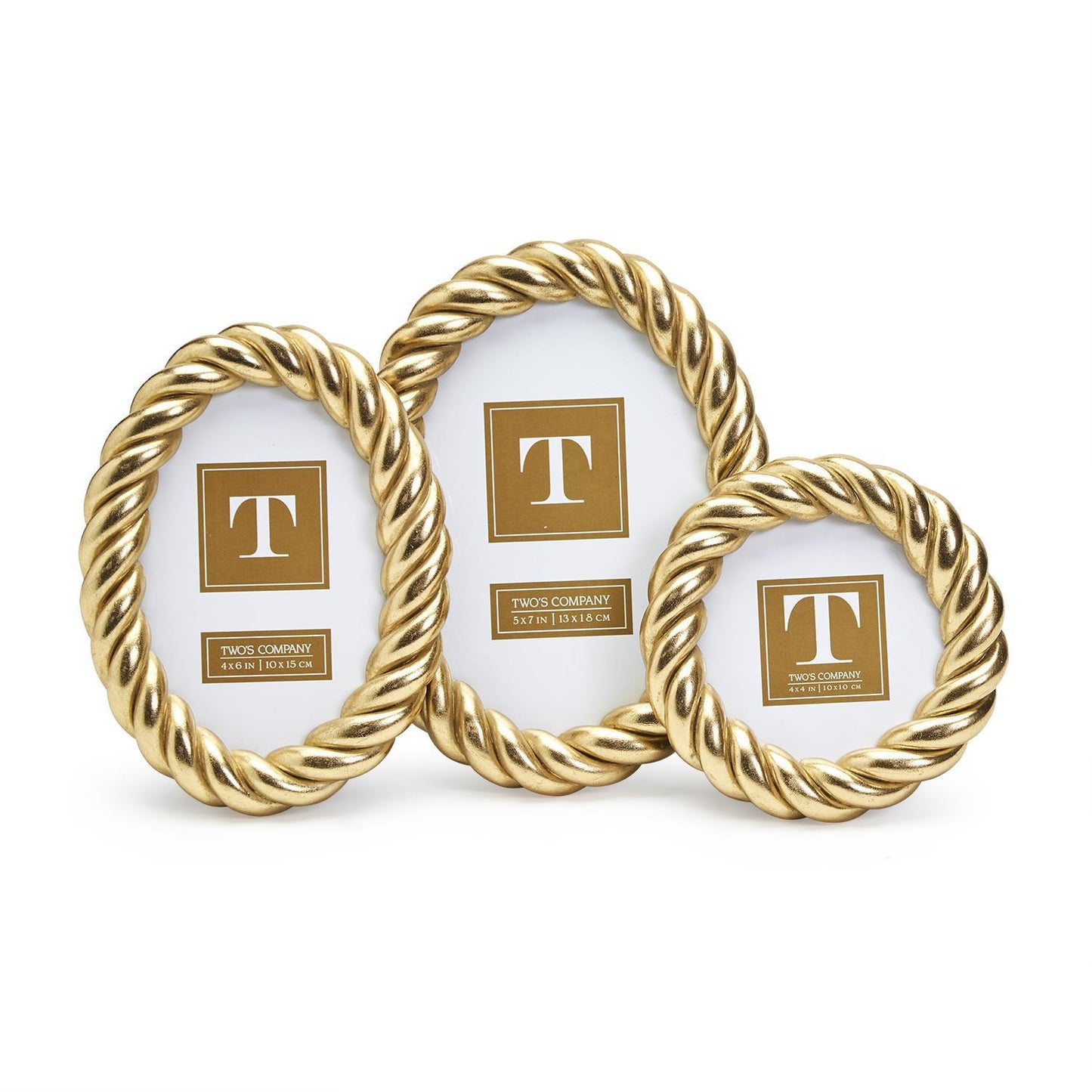 Gilded Rope Photo Frame - Medium
