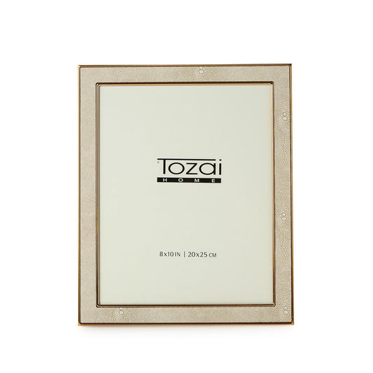 Ivory Shagreen Frame 8x10