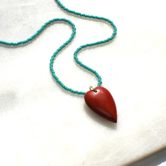 SW Esti Stone Heart Necklace