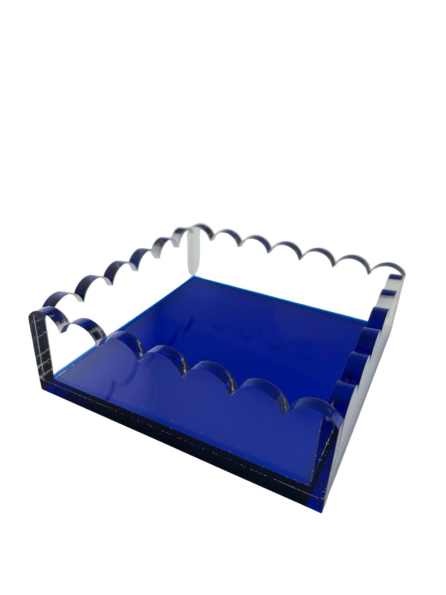 Cocktail Napkin Holder, Scalloped