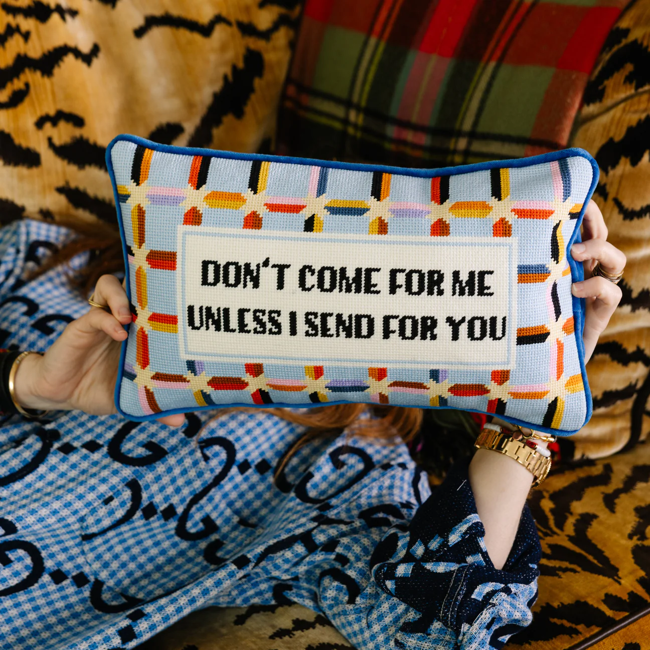 Needlepoint Pillow 9x15 -