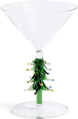 Treetop Cheers Martini Glass - Green