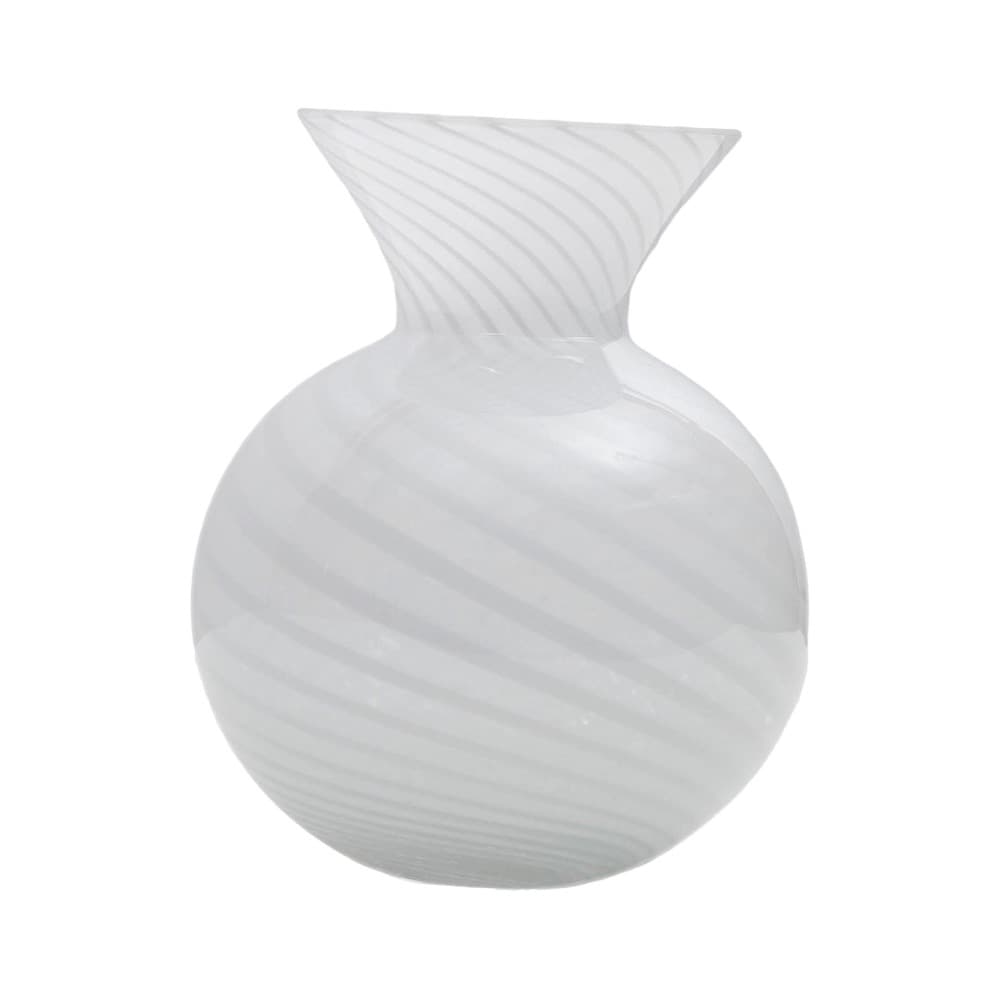 Bud Vase w/ White Stripe