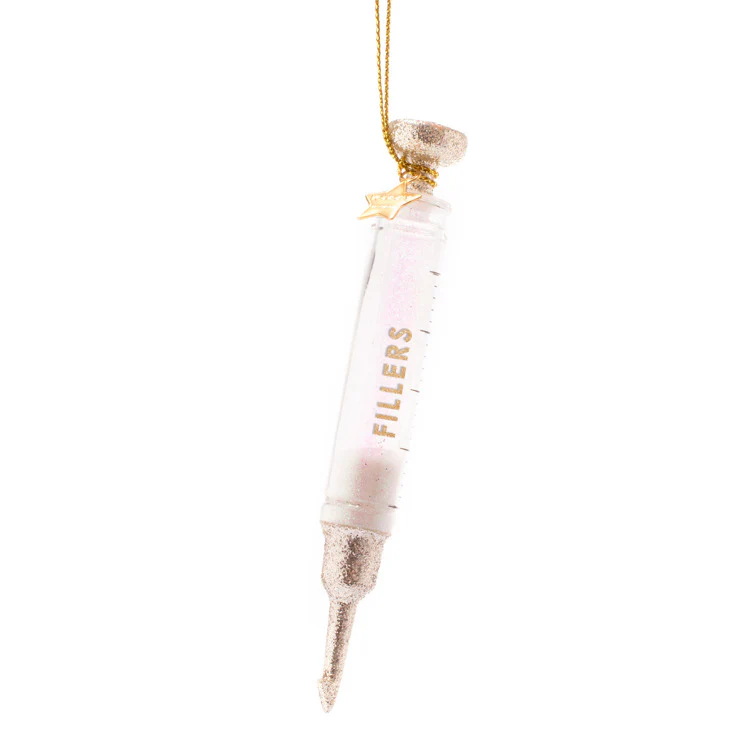 Botox Injection Glass Ornament
