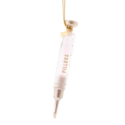 Botox Injection Glass Ornament