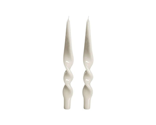 Twist Taper Candles, Set of 2