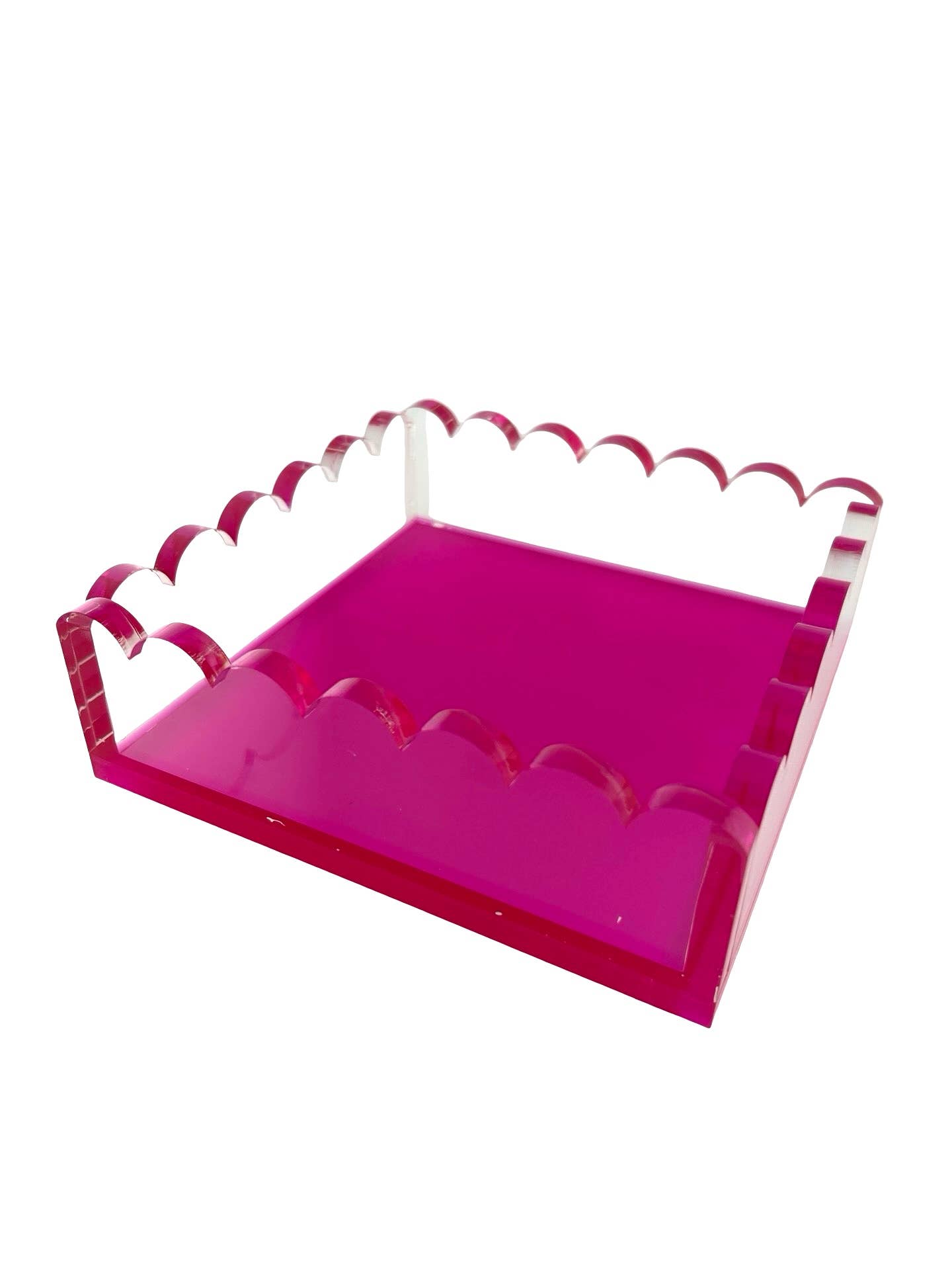 Cocktail Napkin Holder, Scalloped