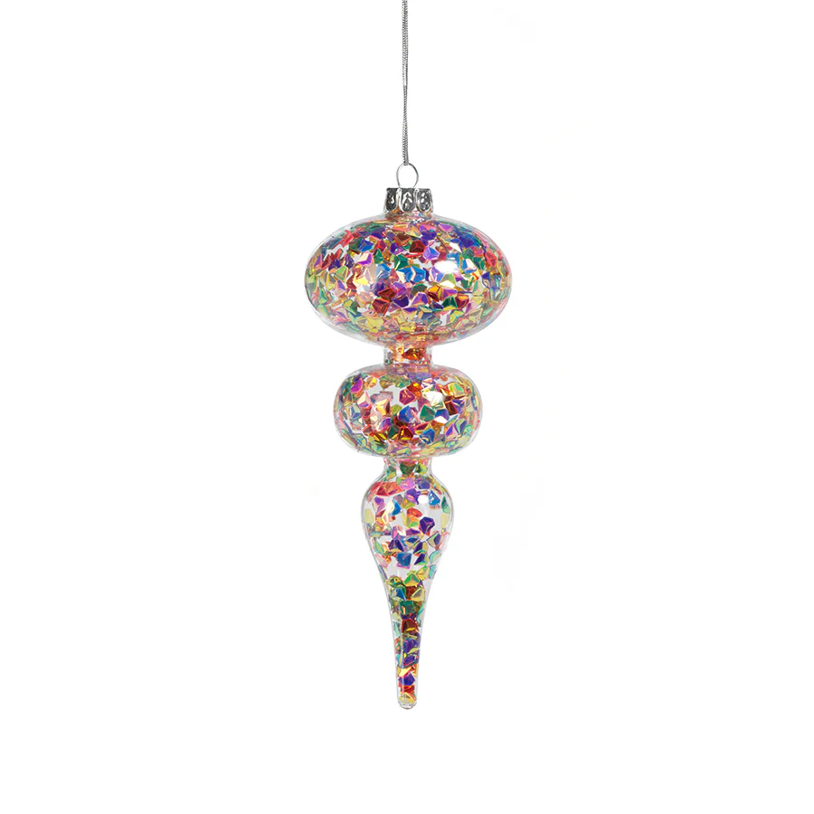 Multicolor Sequin Ornament 4"