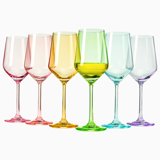 Khen Multi-Colored Wine Glasses Set of 6