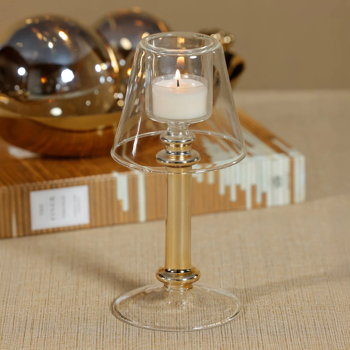 Isola Tealight Lamp - Gold
